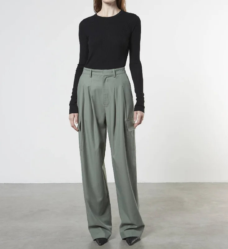 Cargo Trouser In Sage