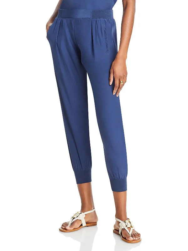 Womens Silk Jogger Pants