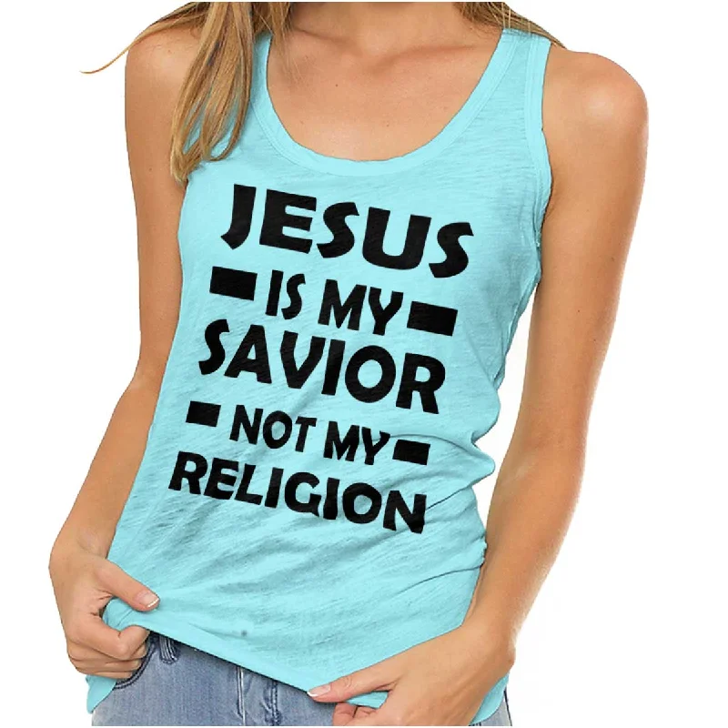 Jesus is my Savior Racerback Tank