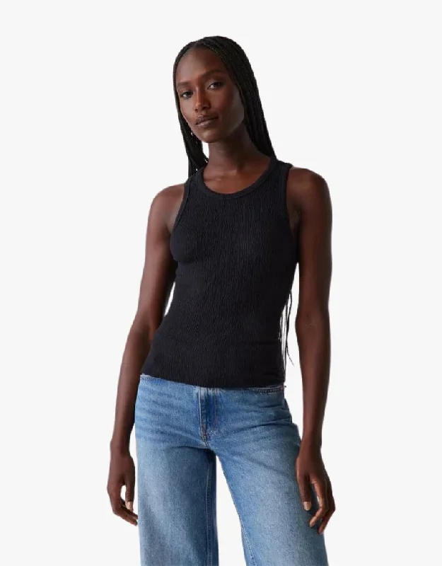 Michael Stars Kira Easy Tank Top in Black