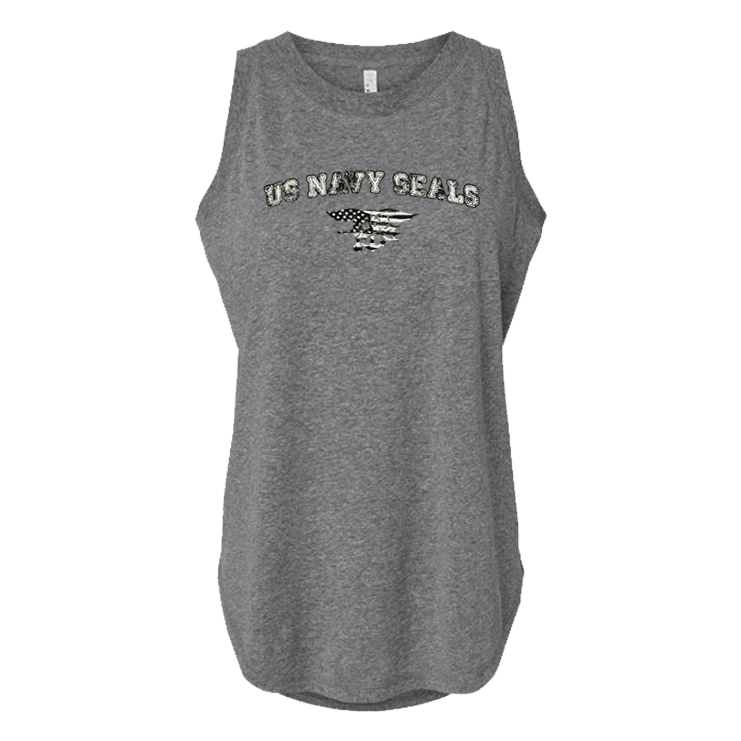 Women's Trident Flag Relaxed Fine Jersey Tank