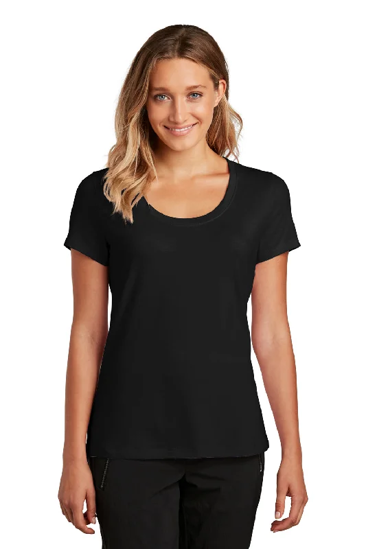 District Womens Flex Short Sleeve Scoop Neck T-Shirt - Black