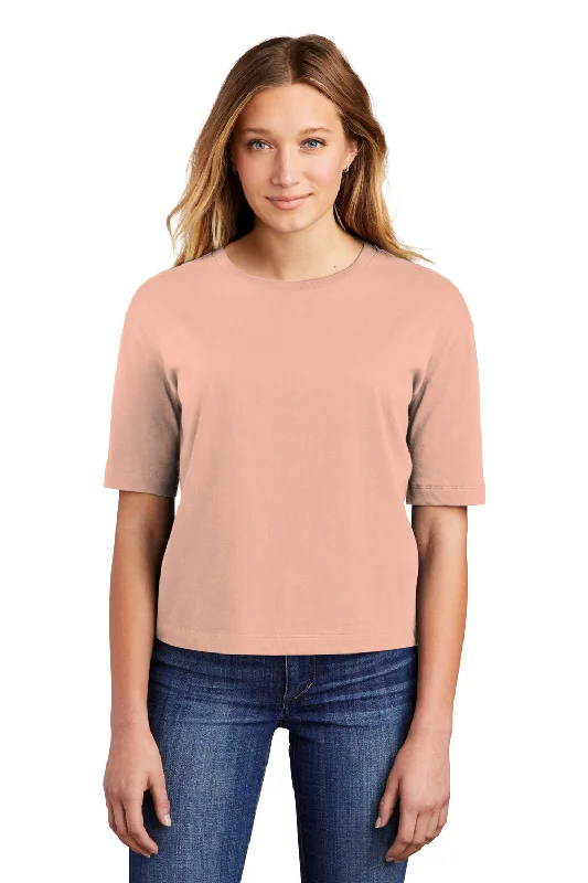 District Womens Very Important Boxy Short Sleeve Crewneck T-Shirt - Dusty Peach