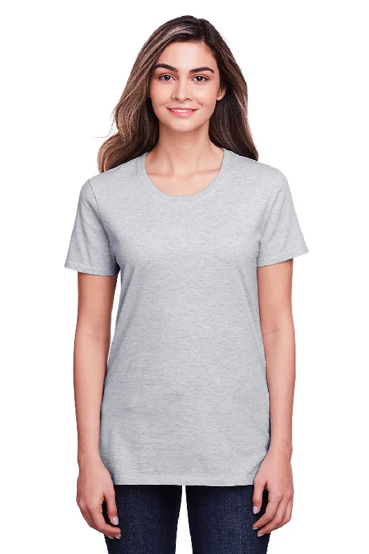 Fruit Of The Loom Womens Iconic Short Sleeve Crewneck T-Shirt - Heather Grey