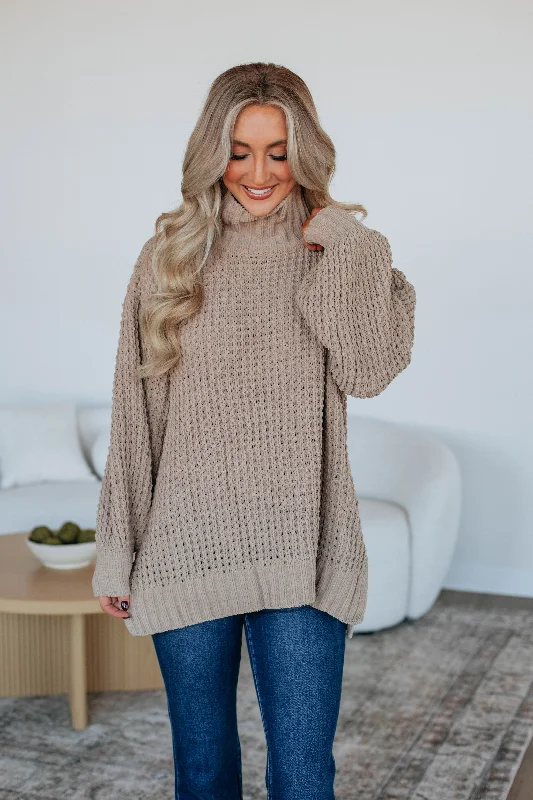 Jadea Oversized Sweater - Sand