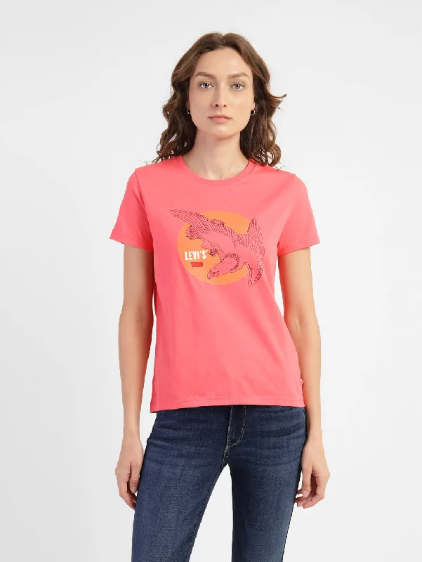 Women's Graphic Crew Neck  T-shirt