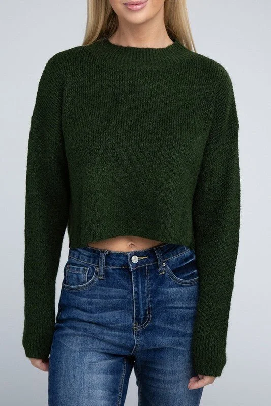 Mock Neck Pullover Sweater