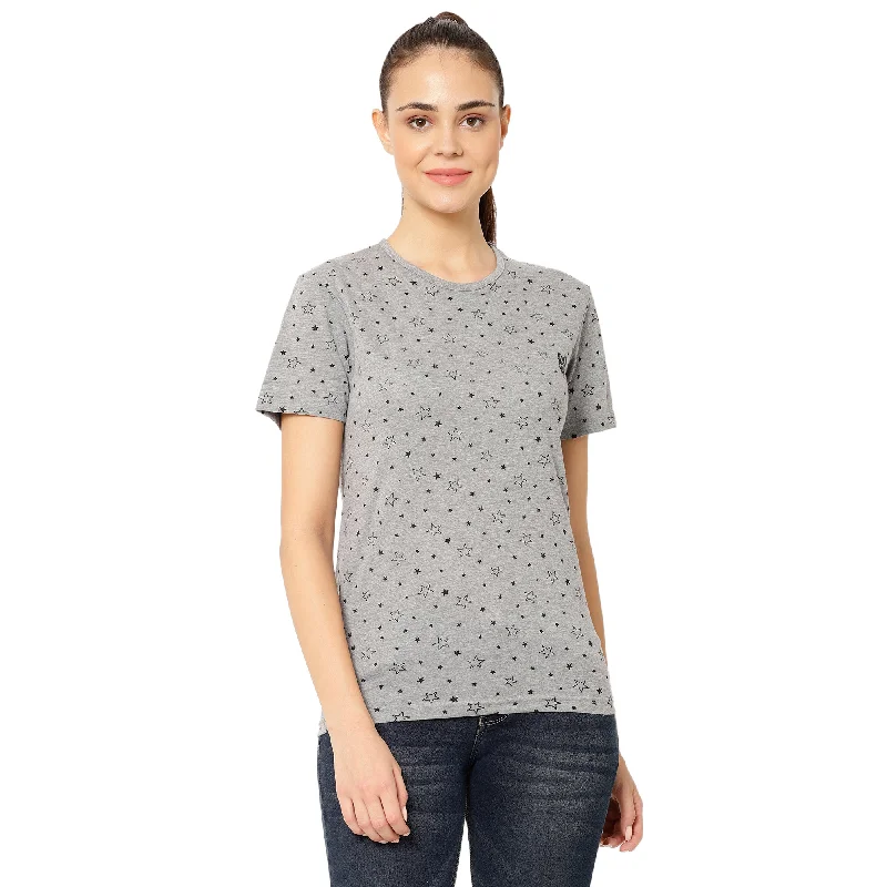 Vimal Jonney Grey Color T-shirt For Women