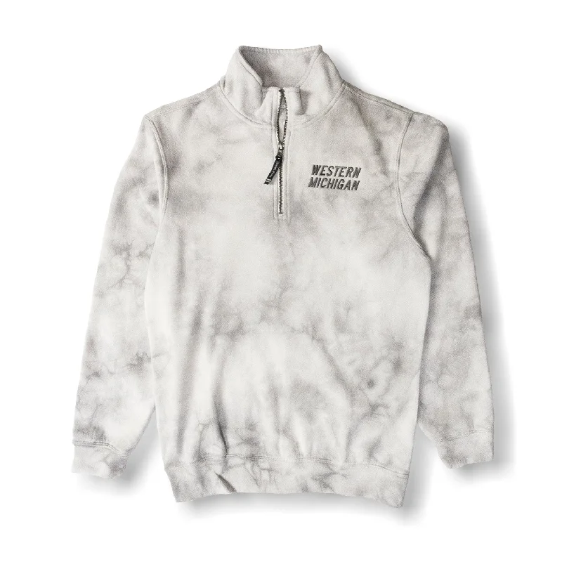 Western Michigan Tie-Dye Quarter Zip