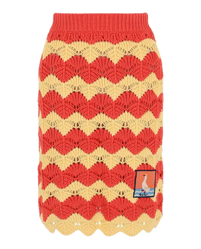 Chevron Knit Skirt